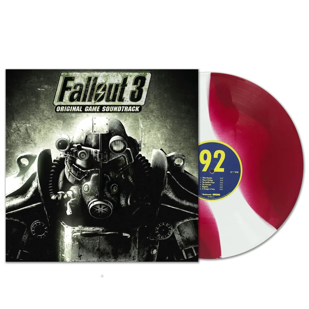Fallout 3: Original Game Soundtrack Zavvi Exclusive 'Nuka Cola' Limited Edition Colour Vinyl Afbeelding 1