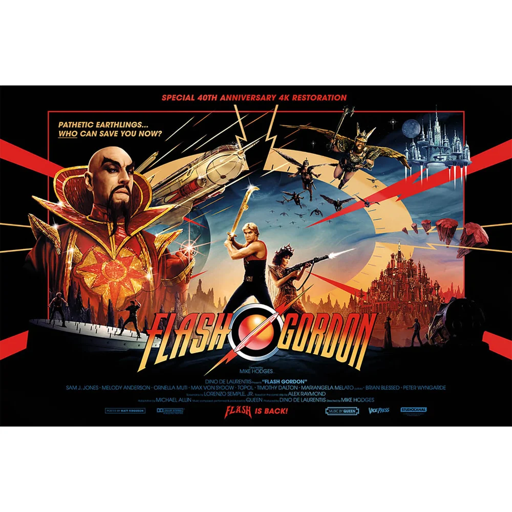 Flash Gordon "Gold Foil" Limited Edition Lithograph by Matt Ferguson Afbeelding 1