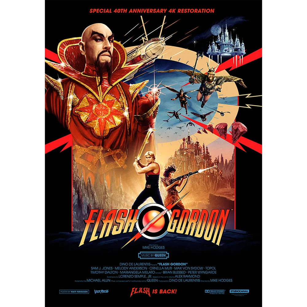 Flash Gordon "One Sheet" Limited Edition A2 Lithograph by Matt Ferguson Afbeelding 1
