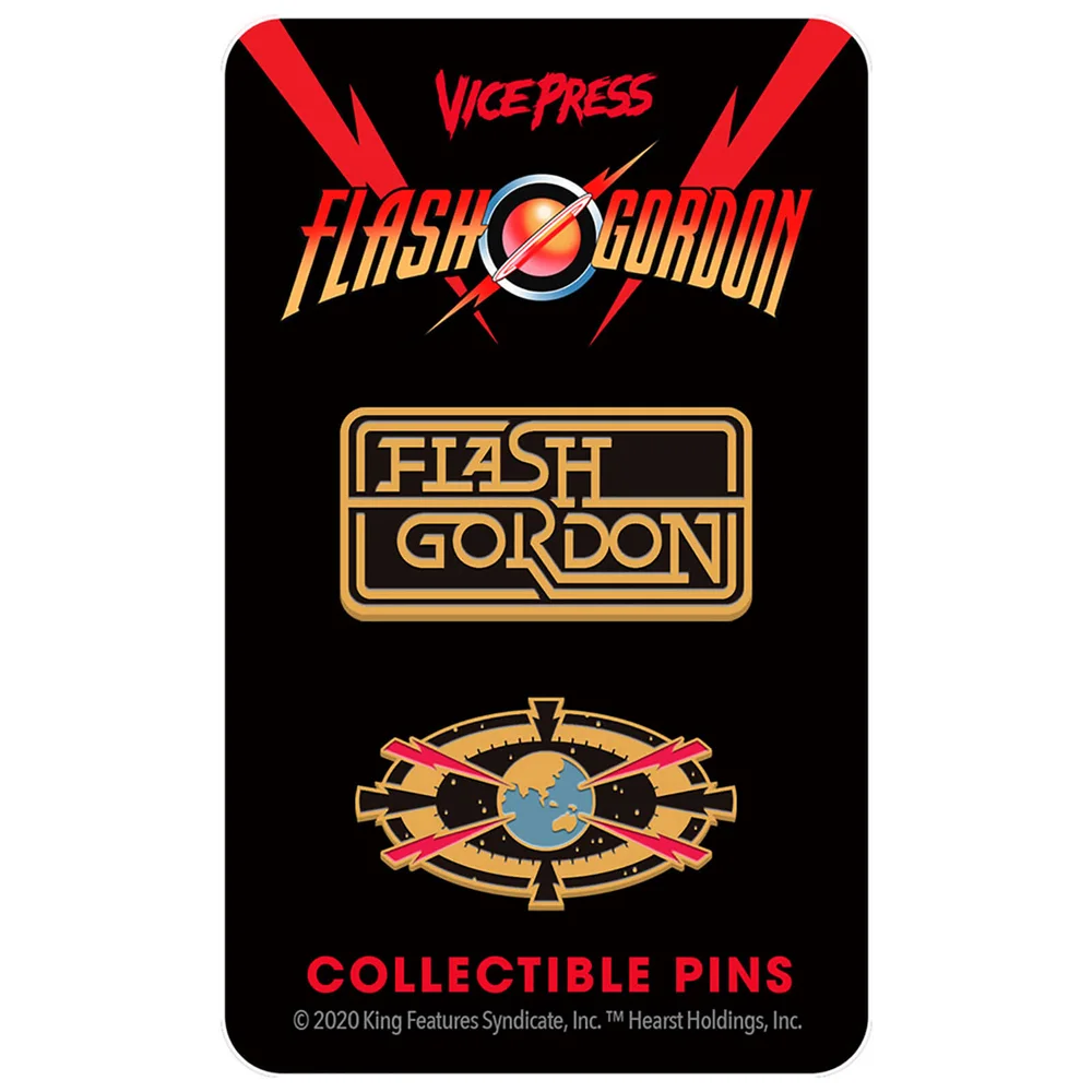 Flash Gordon Limited Edition Hard Emaille Pin Set 4 van Florey Afbeelding 1