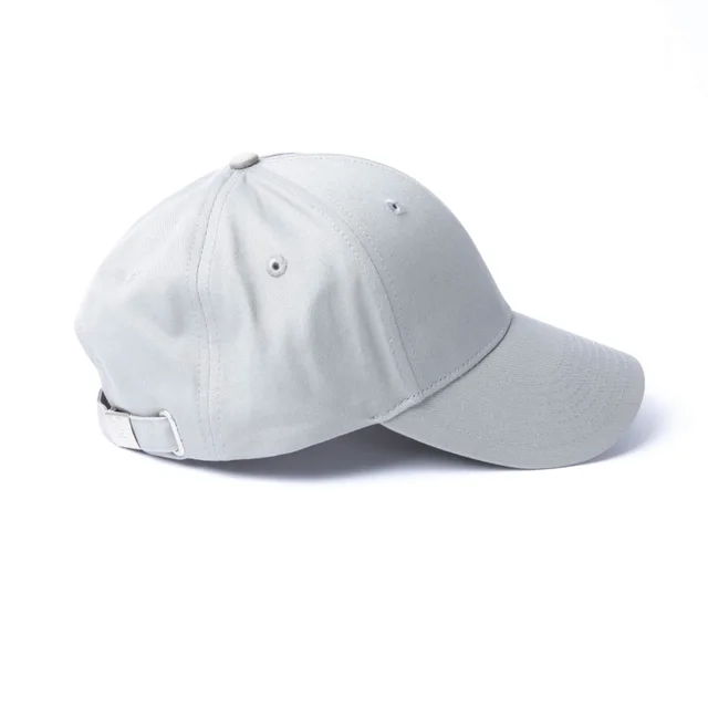 Milliner 6 Panel Cotton Baseball Cap Sleet Grey Mr Flat Embroidered