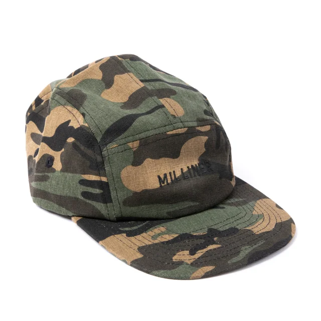Milliner 5 Panel Cotton Camo with Milliner Embroidered