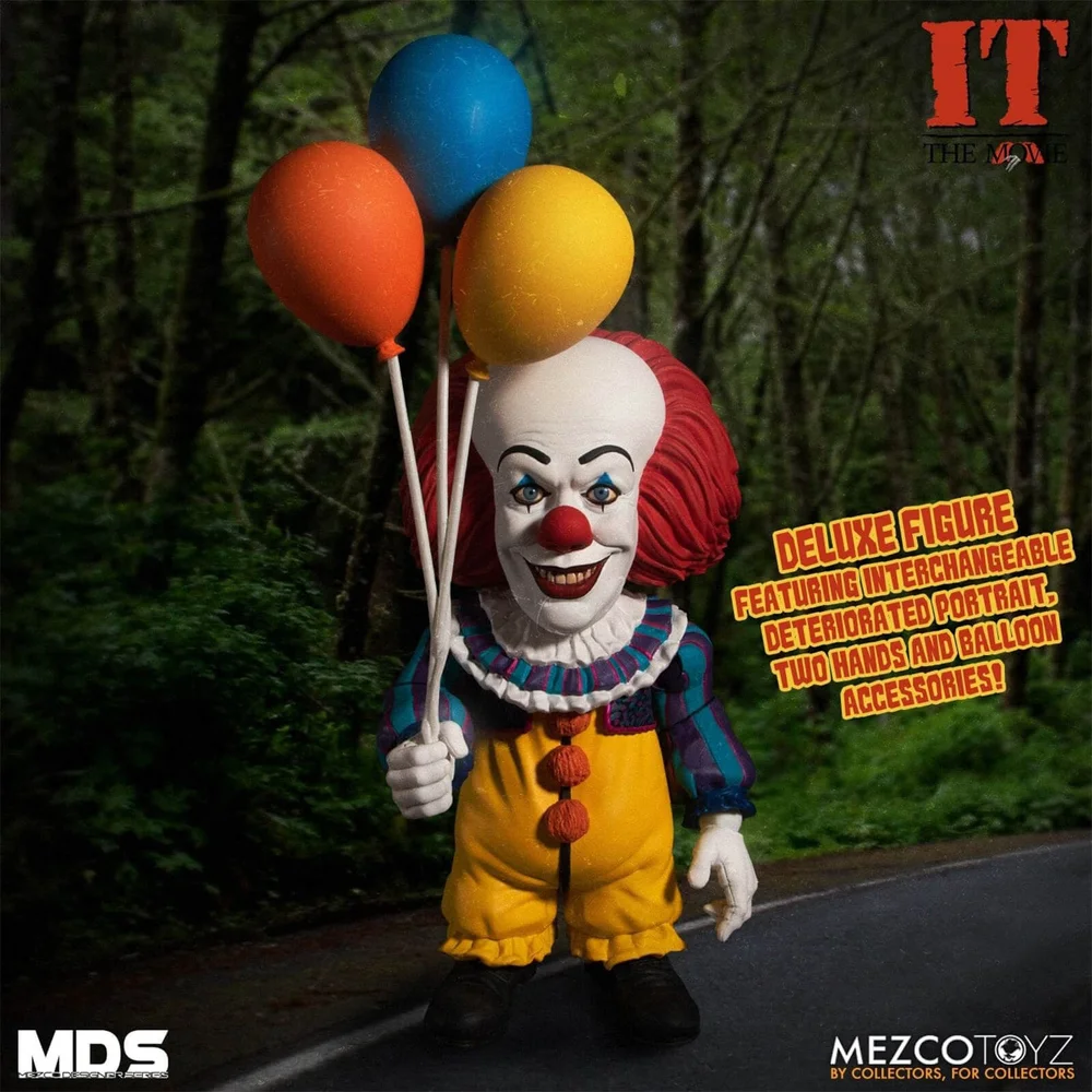 Mezco Stephen Kings IT 1990 MDS Deluxe Actiefiguur Pennywise 15 cm Afbeelding 1