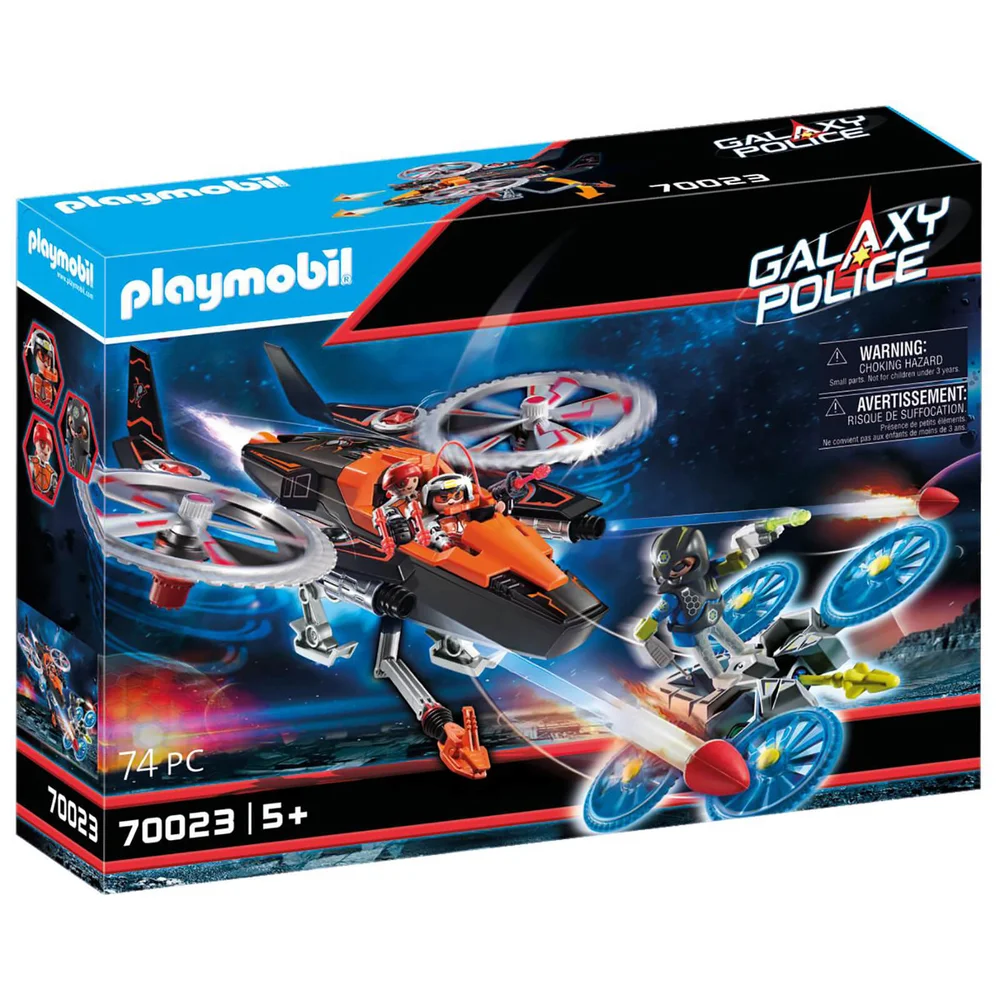 Playmobil Galaxy Politie Ruimte Piraten Helikopter (70023) Afbeelding 1