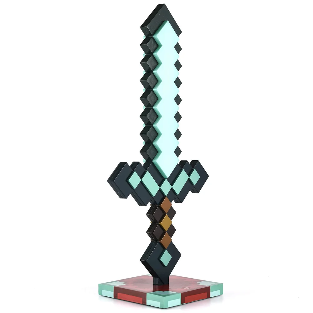 Minecraft 3D Diamant Zwaard Bureaulamp Afbeelding 1