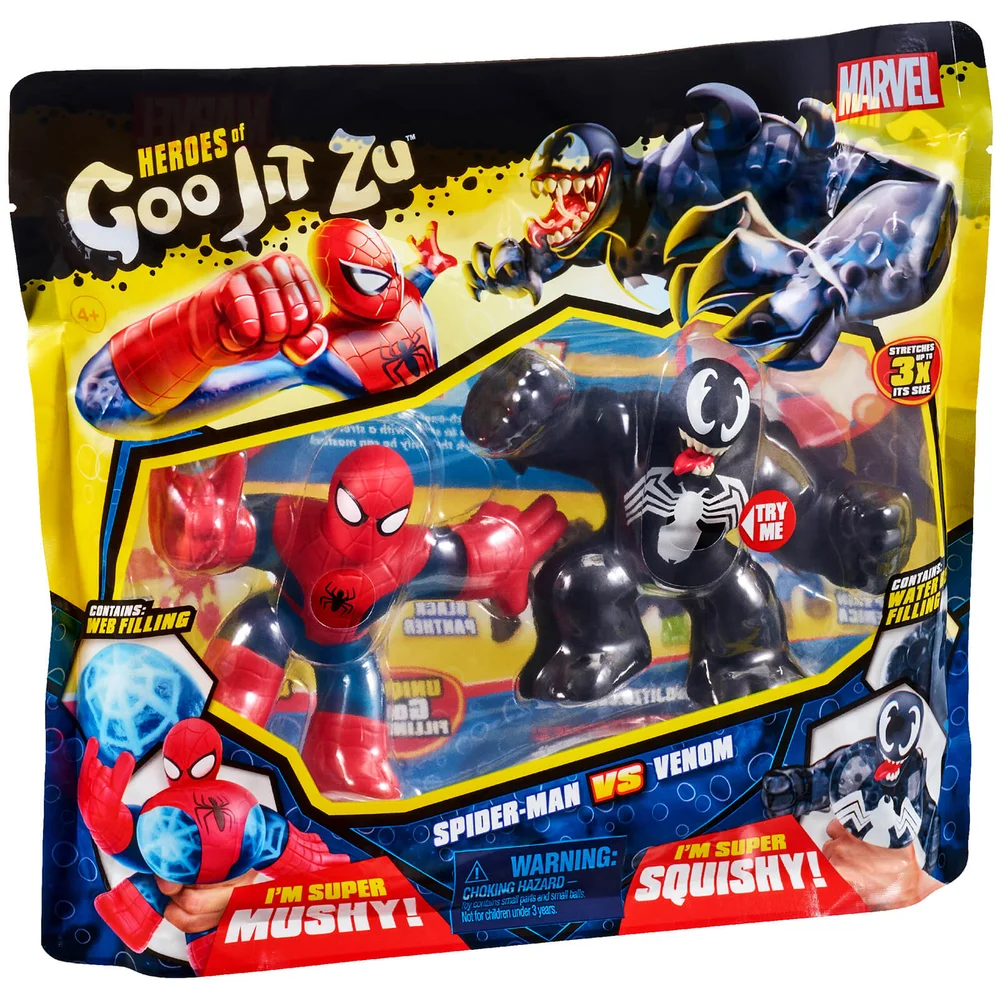 Heroes of Goo Jit Zu Marvel Versus Pack - Spider-Man VS. Venom Afbeelding 1
