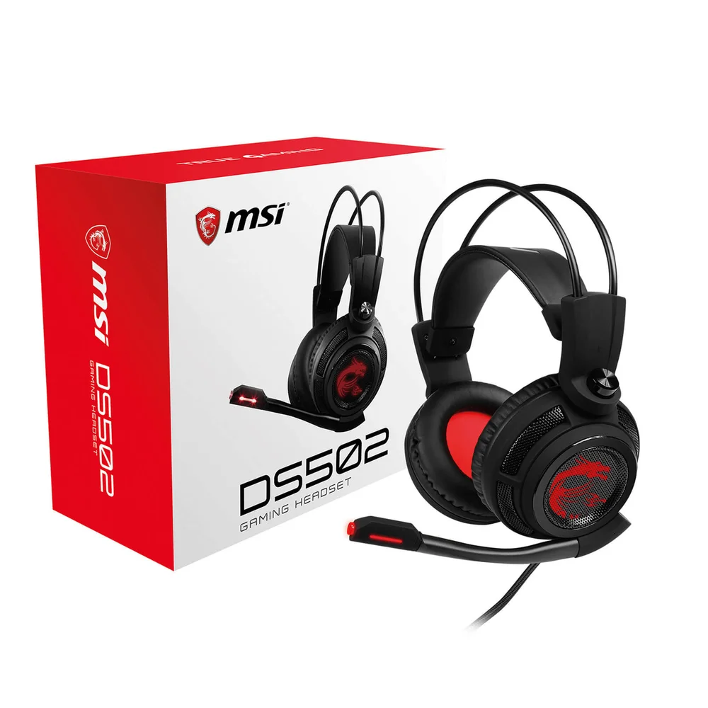 MSI DS502 7.1 Virtual Surround Sound USB Gaming Headset Afbeelding 1