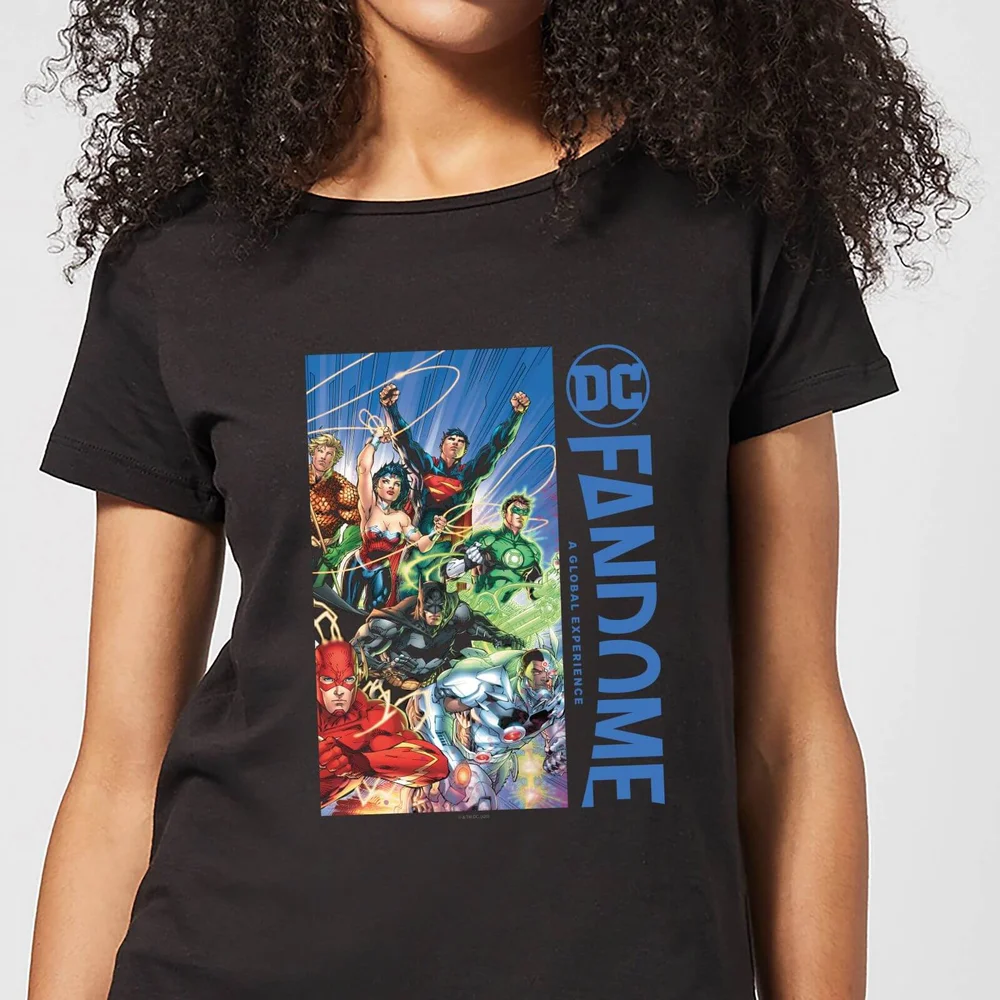 DC Fandome Justice League Women's T-Shirt - Black - XS Afbeelding 1