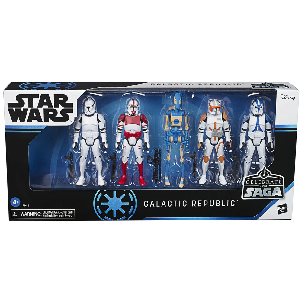 Hasbro Star Wars Vier de Saga Galactic Republic Actiefiguren Set Afbeelding 1