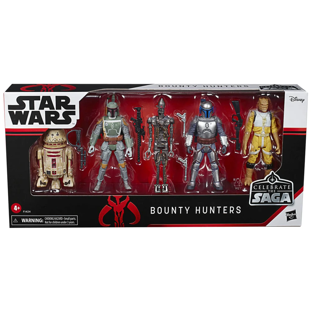 Hasbro Star Wars Vier de Saga Bounty Hunters Action Figure Set Afbeelding 1