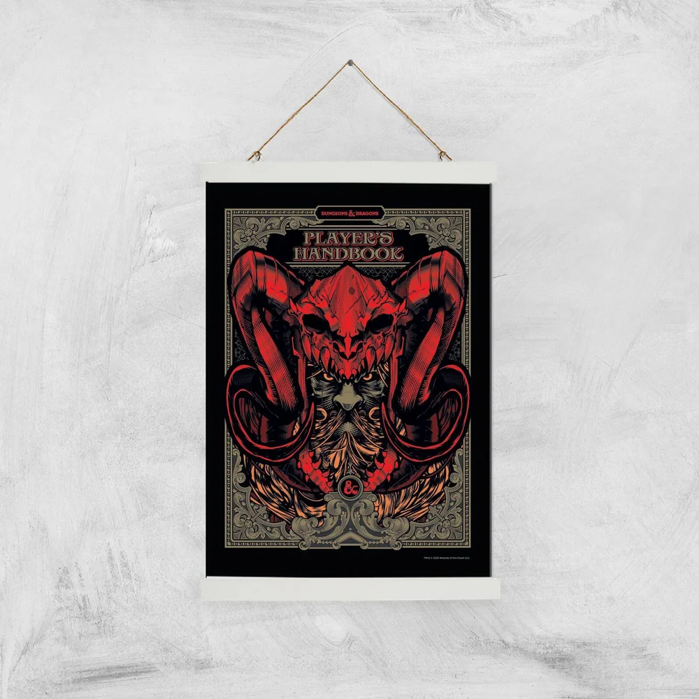 Dungeons & Dragons Players Handbook Giclee Art Print - A3 - White Hanger Afbeelding 1
