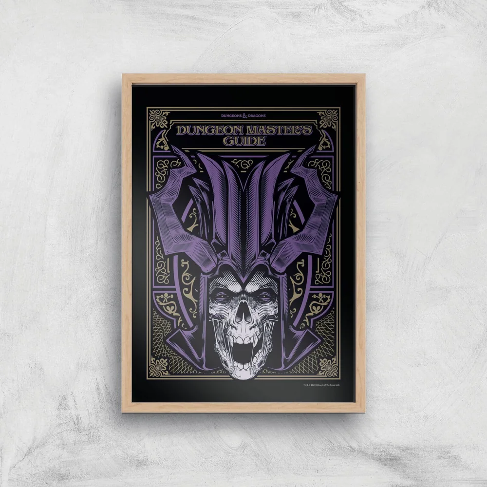Dungeons & Dragons Dungeon Master Giclee Art Print - A3 - Wooden Frame Afbeelding 1