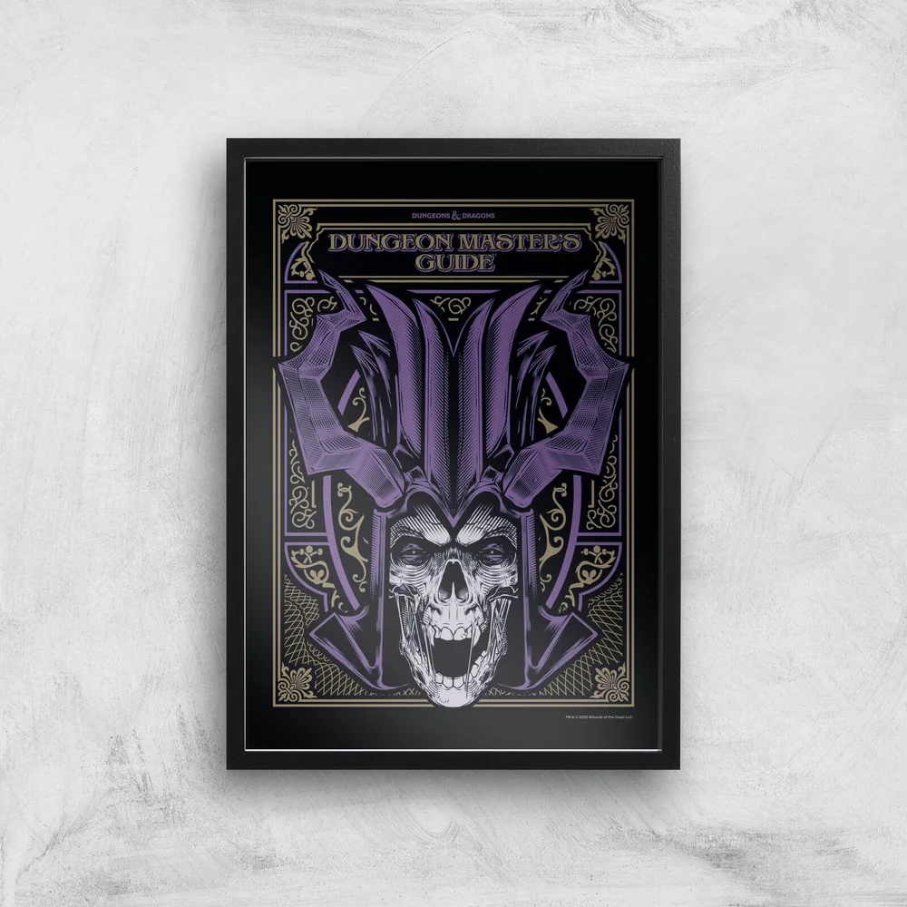 Dungeons & Dragons Dungeon Master Giclee Art Print - A3 - Black Frame Afbeelding 1