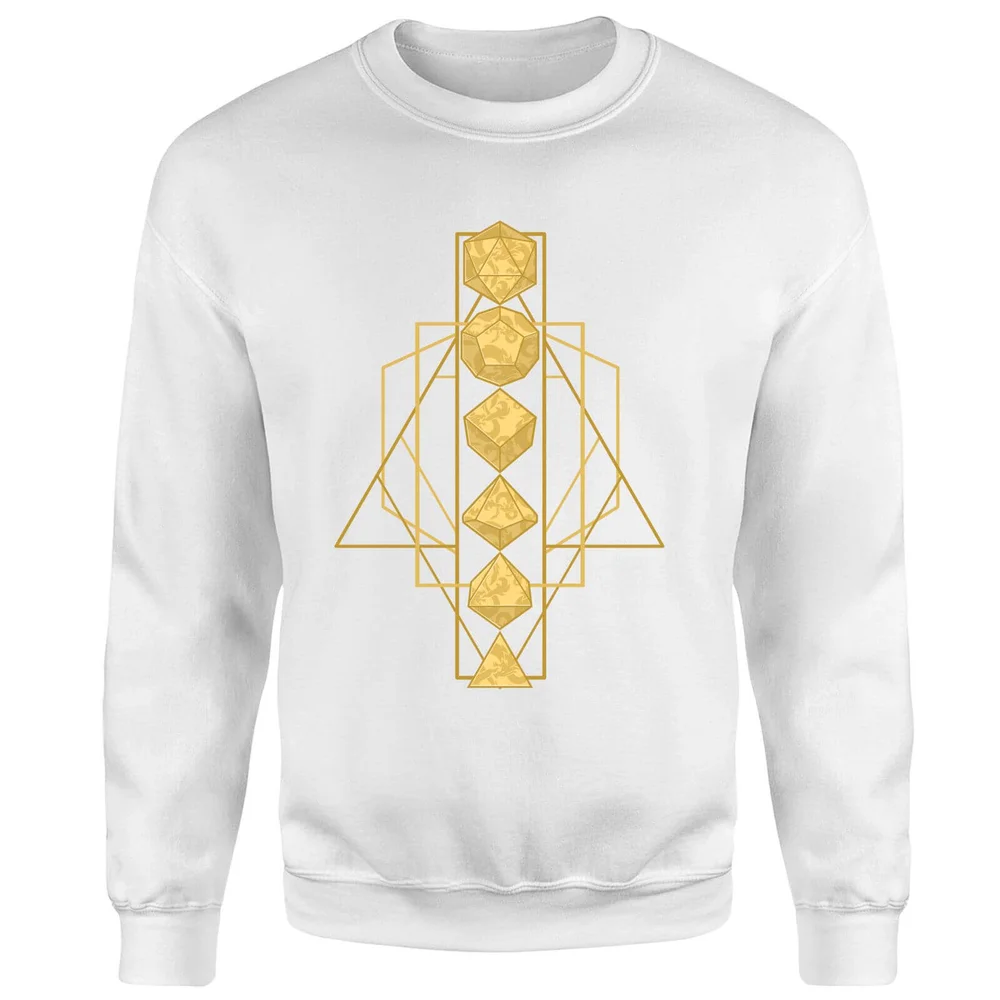 Dungeons & Dragons Celestial Dice Sweatshirt - Wit - S Afbeelding 1