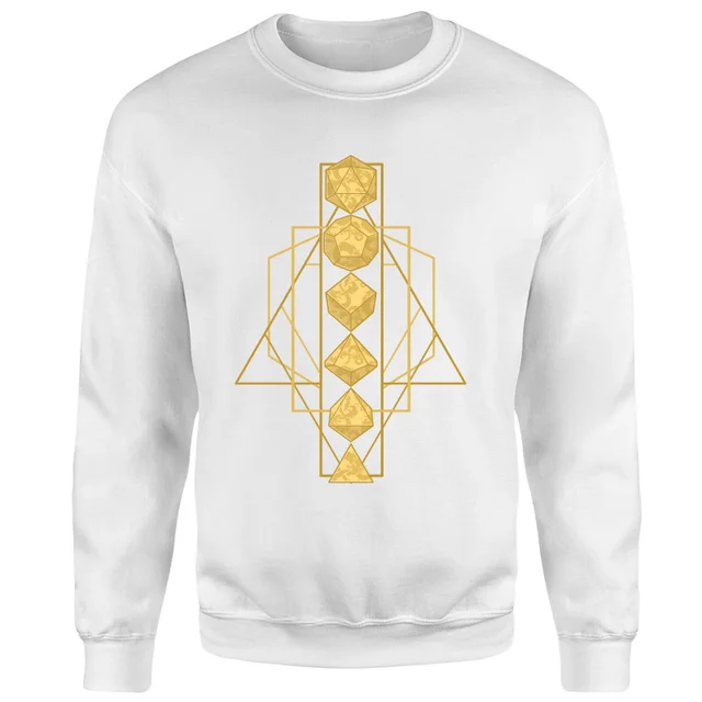 Dungeons & Dragons Celestial Dice Sweatshirt - Wit