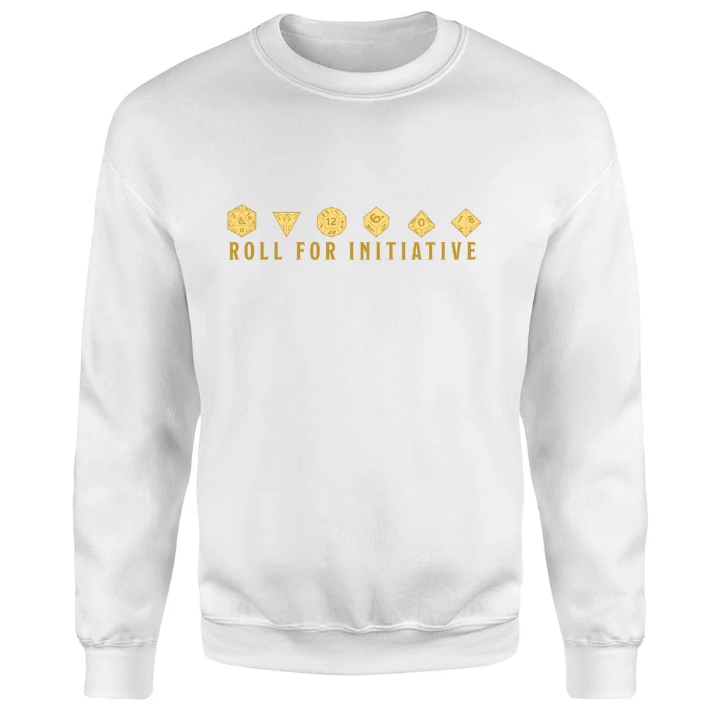 Dungeons & Dragons Roll For Initiative Sweatshirt - Wit - S Afbeelding 1