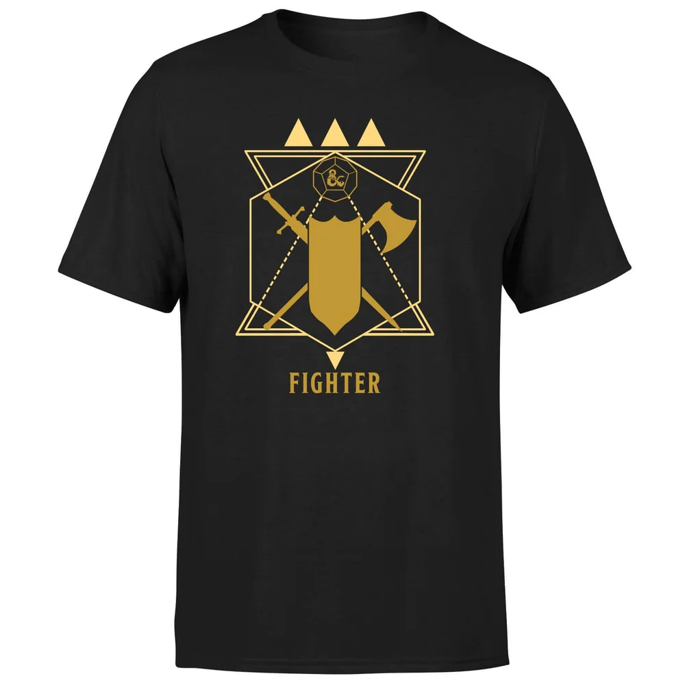 Dungeons & Dragons Fighter Men's T-Shirt - Zwart - S Afbeelding 1