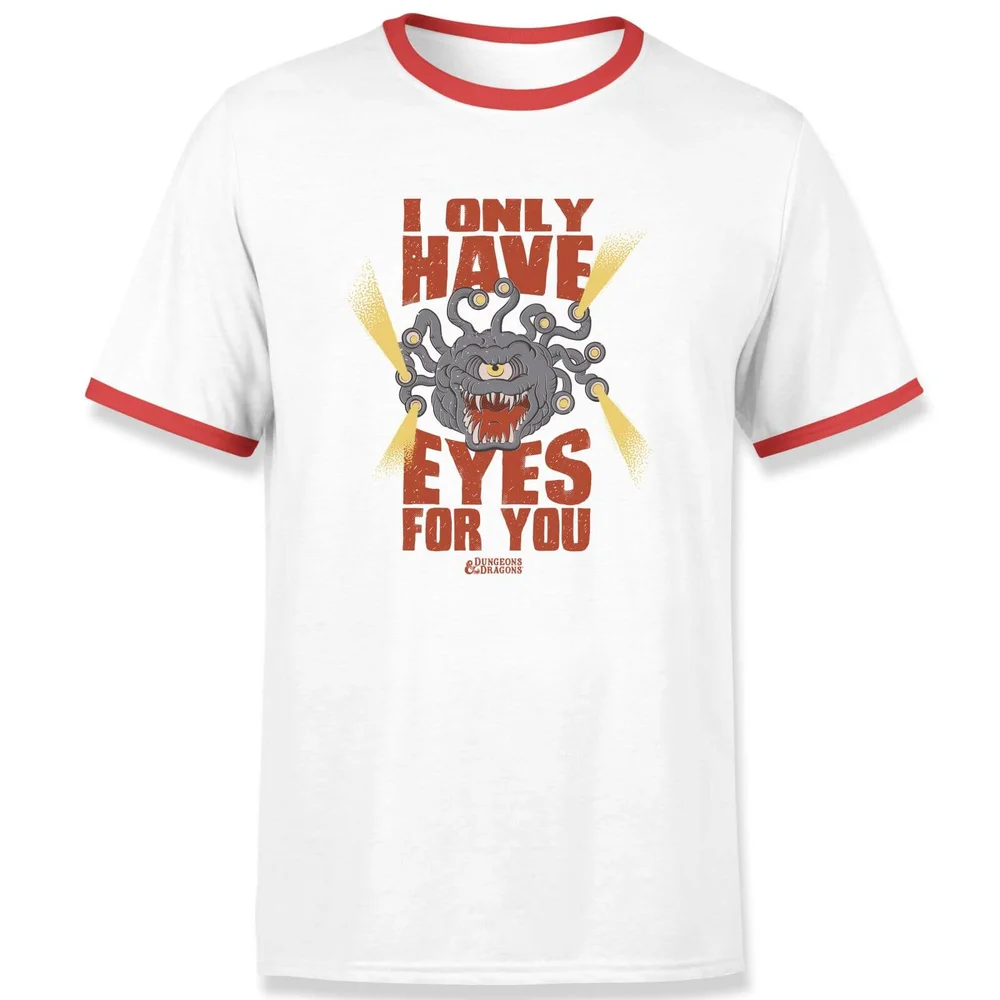 Dungeons & Dragons D&D Cartoon Beholder Unisex T-Shirt - Wit - S Afbeelding 1