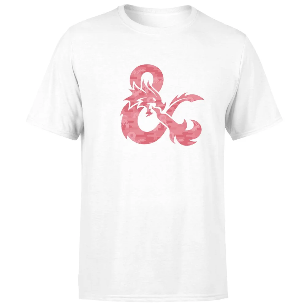 Dungeons & Dragons Ampersand Roze Men's T-Shirt - Wit - S Afbeelding 1