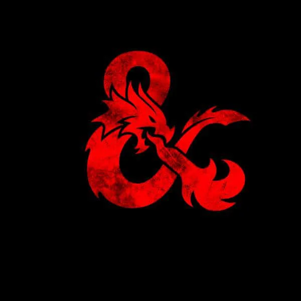 Dungeons & Dragons D&D Ampersand Men's T-Shirt - Zwart