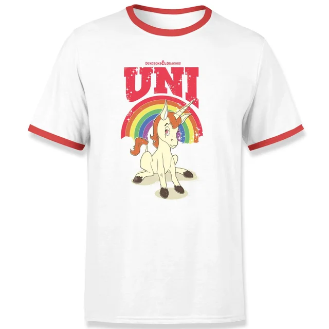 Dungeons & Dragons D&D Cartoon Uni Unisex T-Shirt - Wit