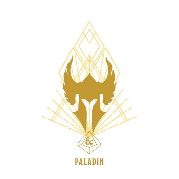 Dungeons & Dragons Paladin Men's T-Shirt - Wit