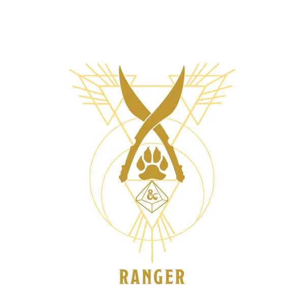 Dungeons & Dragons Ranger Men's T-Shirt - Wit