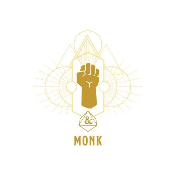 Dungeons & Dragons Monk Men's T-Shirt - Wit