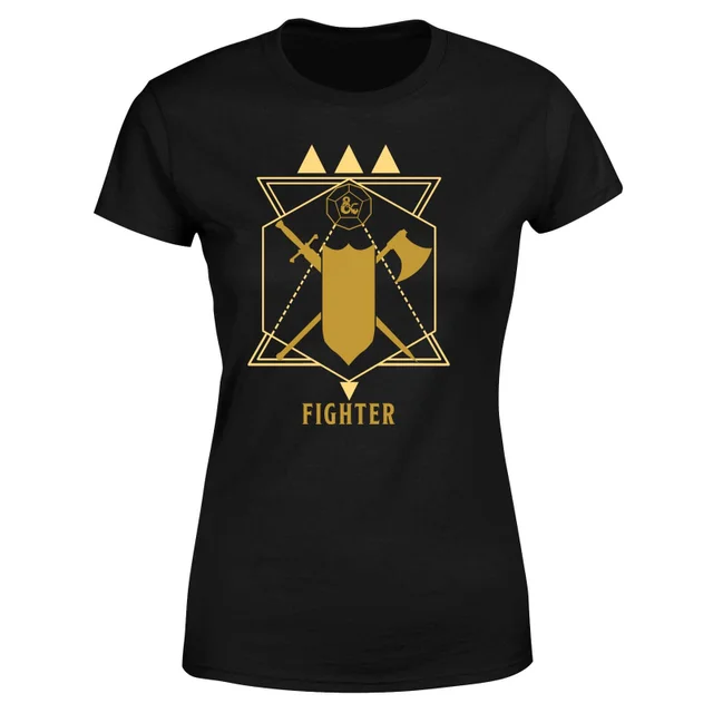 Dungeons & Dragons Fighter Women's T-Shirt - Zwart