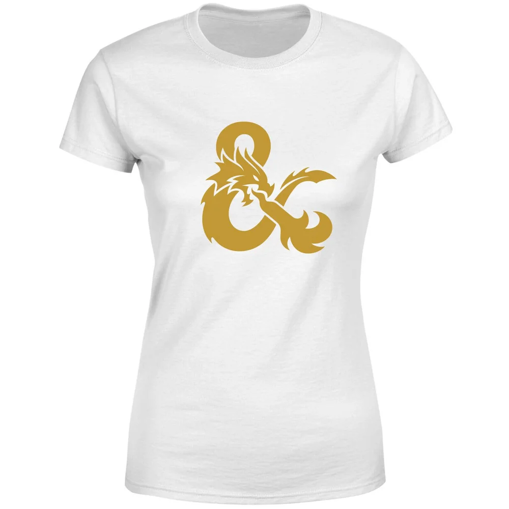 Dungeons & Dragons Ampersand Gold Women's T-Shirt - Wit - XS Afbeelding 1