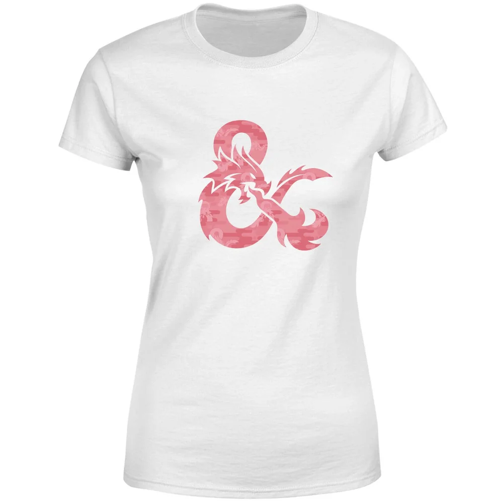 Dungeons & Dragons Ampersand Roze Women's T-Shirt - Wit - XS Afbeelding 1