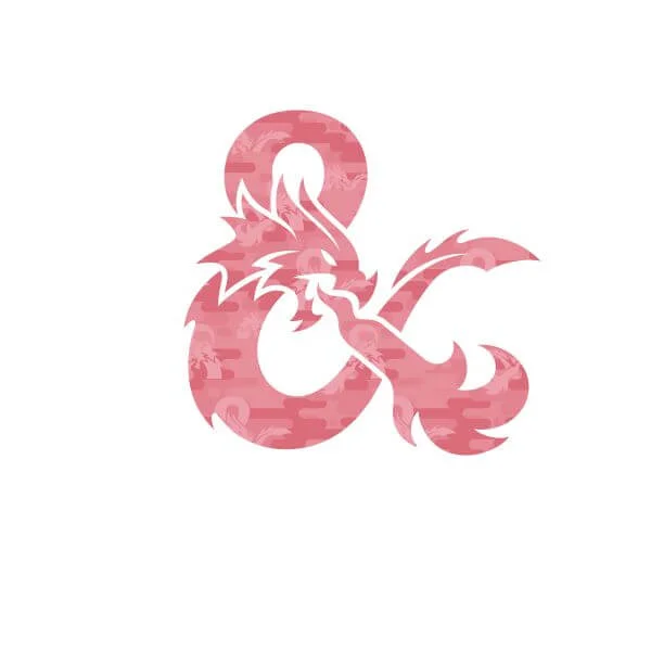 Dungeons & Dragons Ampersand Roze Women's T-Shirt - Wit