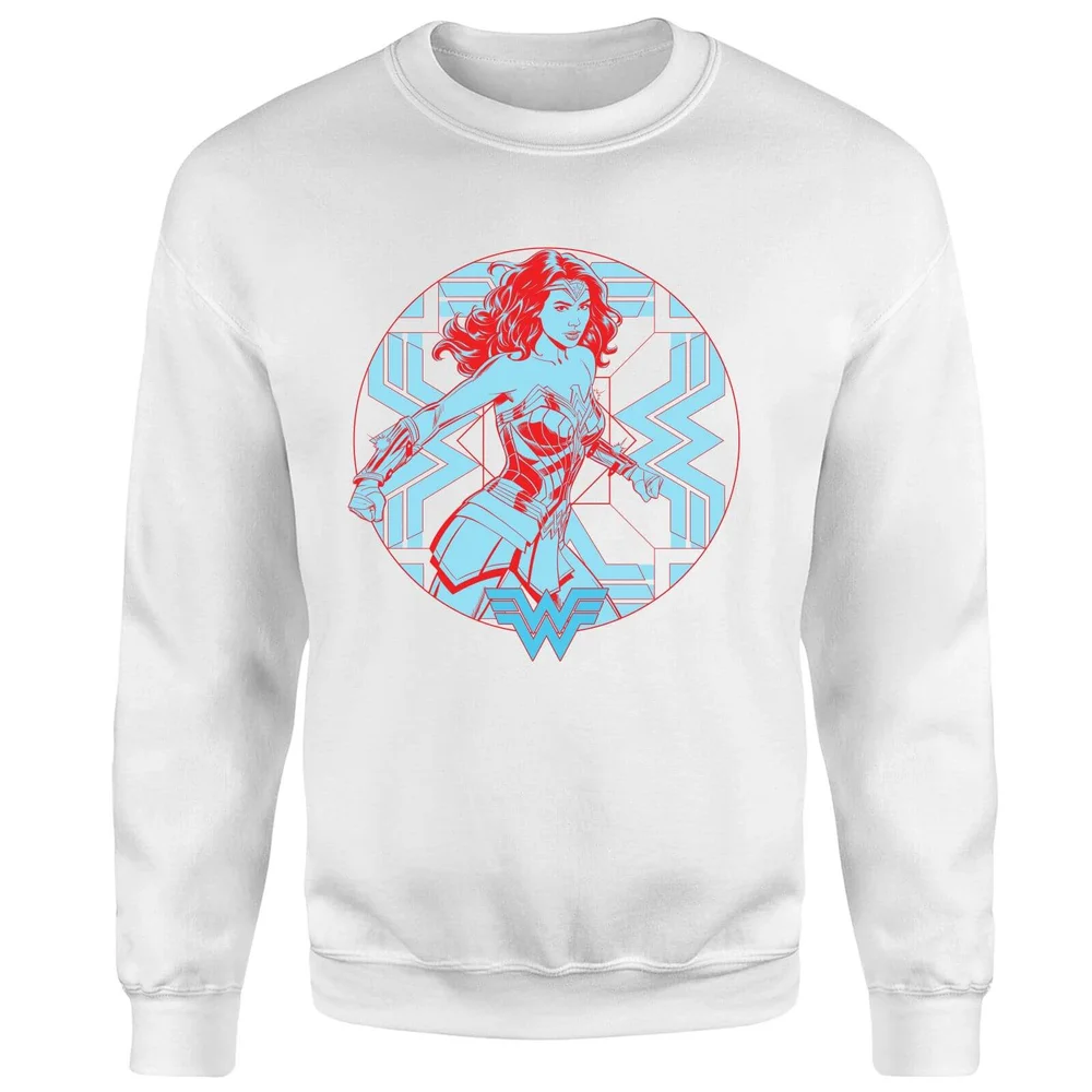 Wonder Woman Core Diana Sweatshirt - Wit - S Afbeelding 1