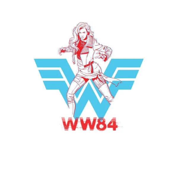 Wonder Woman Barbara Unisex Ringer T-shirt - Wit / Rood