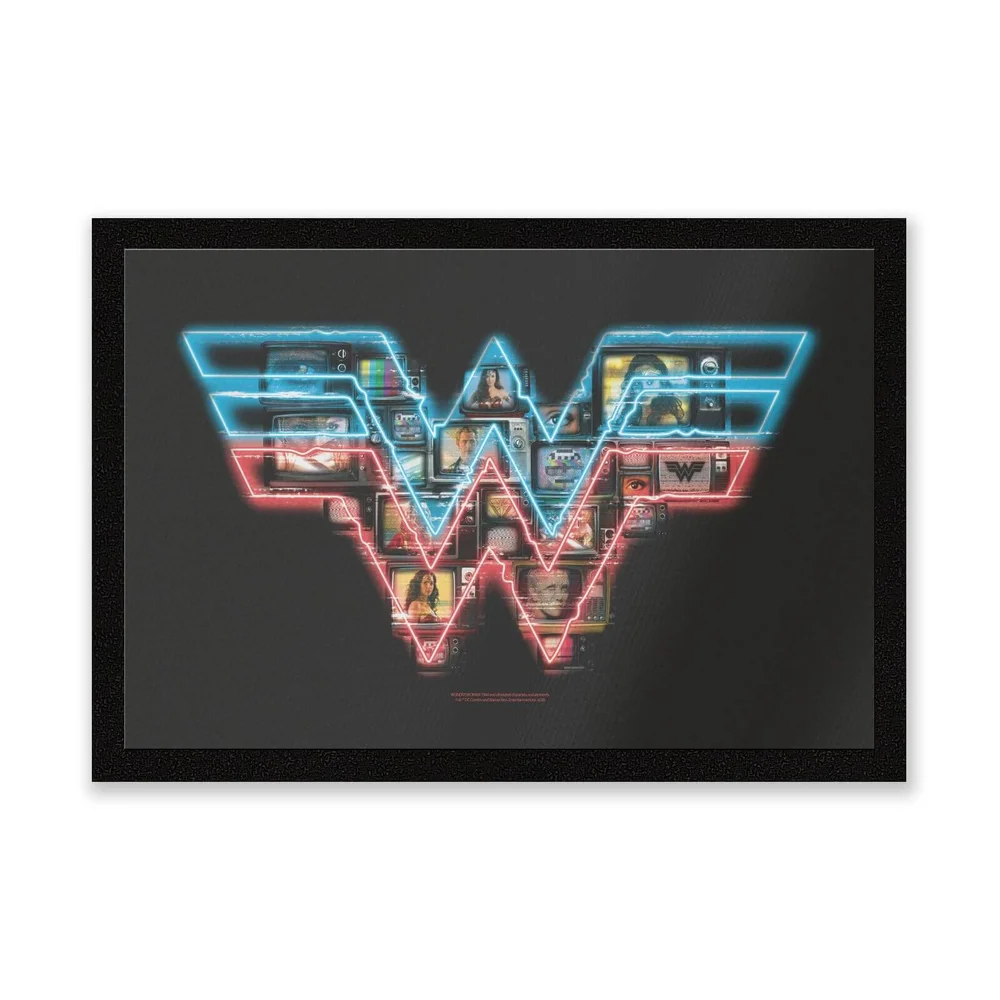 Wonder Woman Neon Sign Deurmat Afbeelding 1