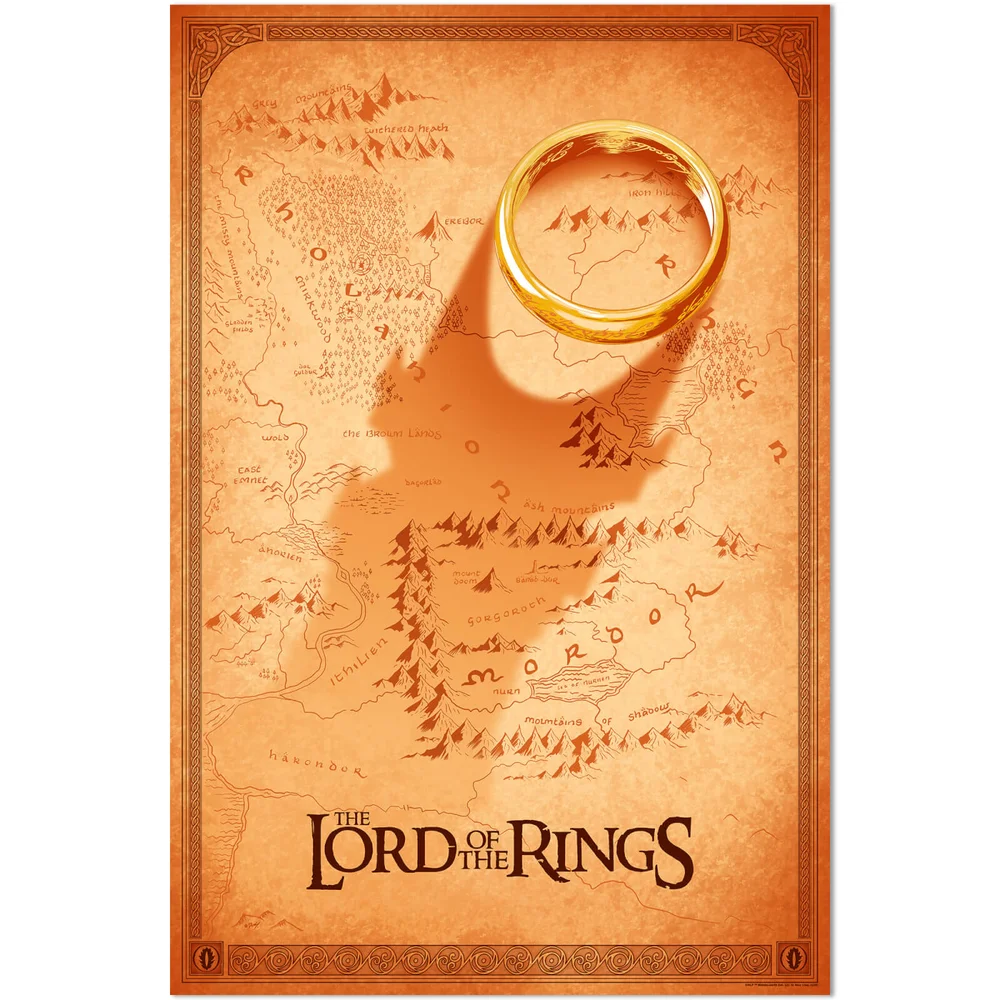Lord of the Rings Foil Screenprint by Doaly Afbeelding 1