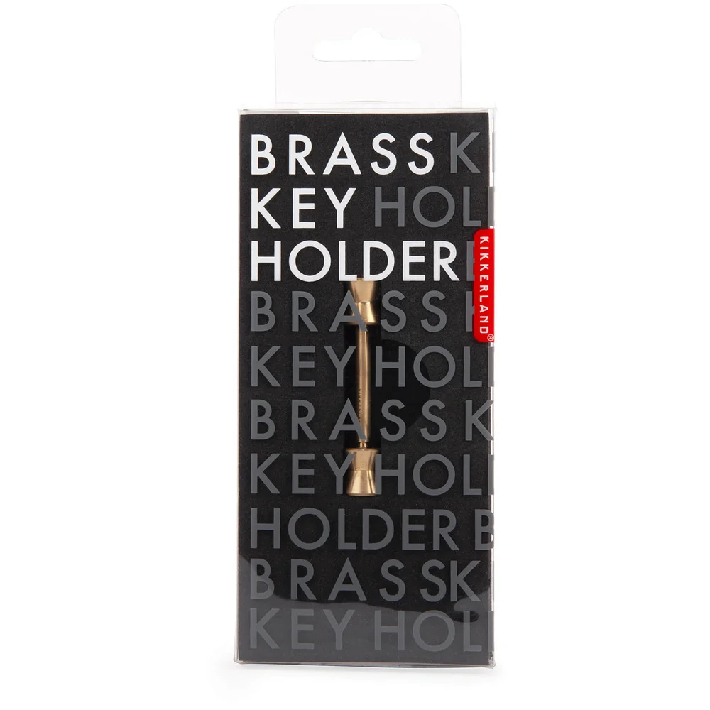 Kikkerland Short Cone Brass Key Holder Afbeelding 1