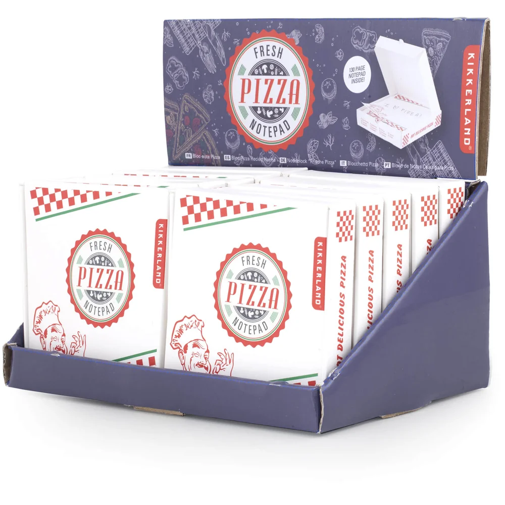 Kikkerland Pizza Notepad Afbeelding 1