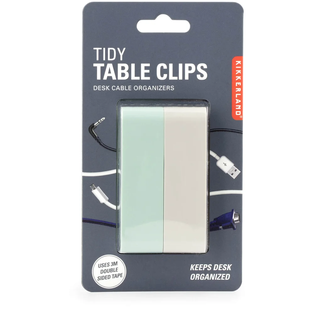 Kikkerland Tidy Table Clips Afbeelding 1