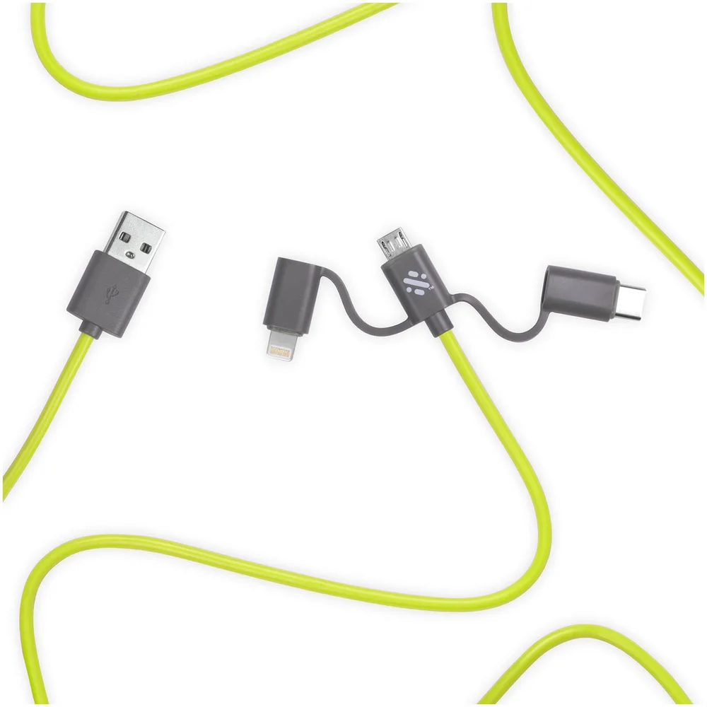 Thumbs Up! Link 3-in-1 Cable 1m - Green Afbeelding 1