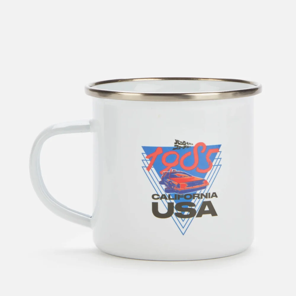 Back to the future Enamel Mok - Wit Afbeelding 1