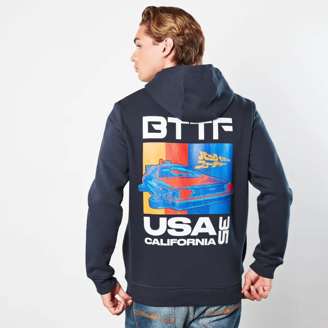 Back to the Future CarStripes Hoodie - Blauw