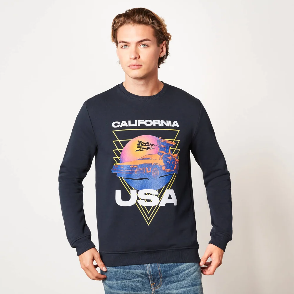 Back to the Future Tri Sunset Unisex Sweatshirt - Blauw - S Afbeelding 1