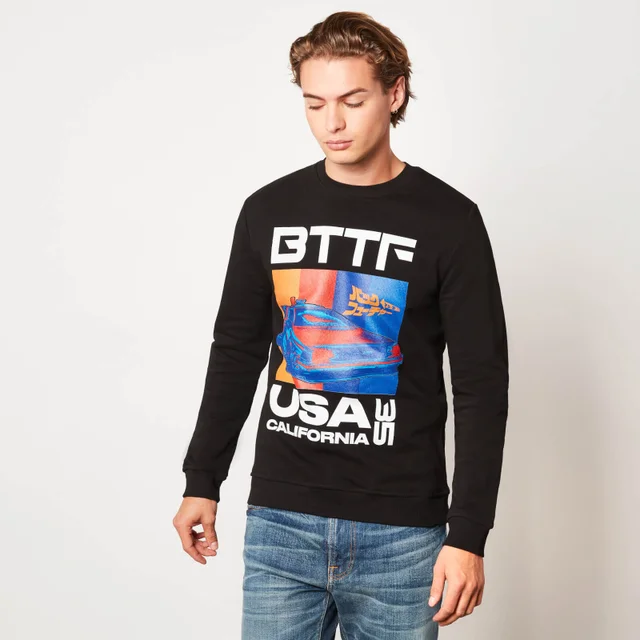 Back to the Future USA35 Unisex Sweatshirt - Zwart