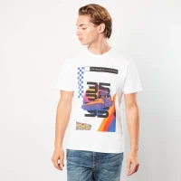 Back to the future Powered Car Unisex T-Shirt - Wit