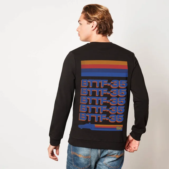 Back to the Future 3D Logo Unisex Long Sleeve T-Shirt - Zwart