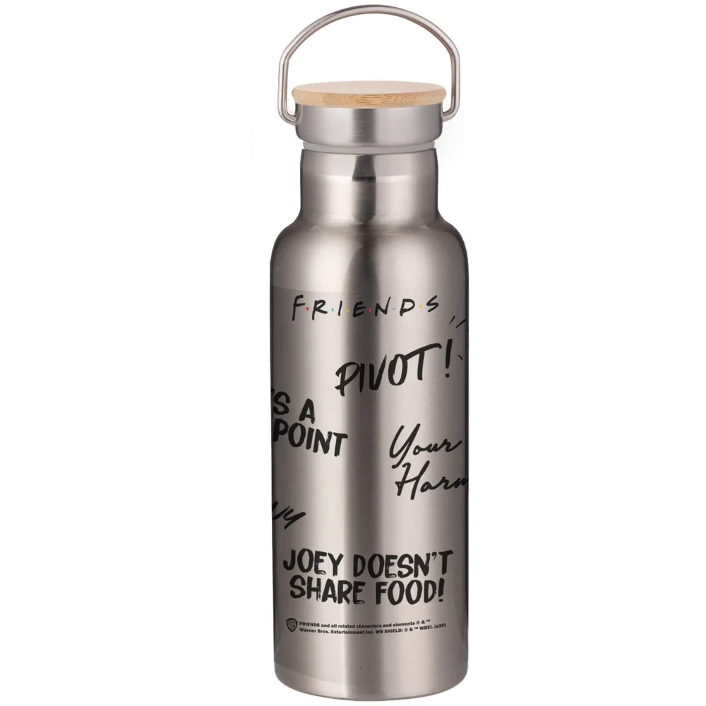 Friends Quotes Portable Insulated Water Bottle - Steel Afbeelding 1