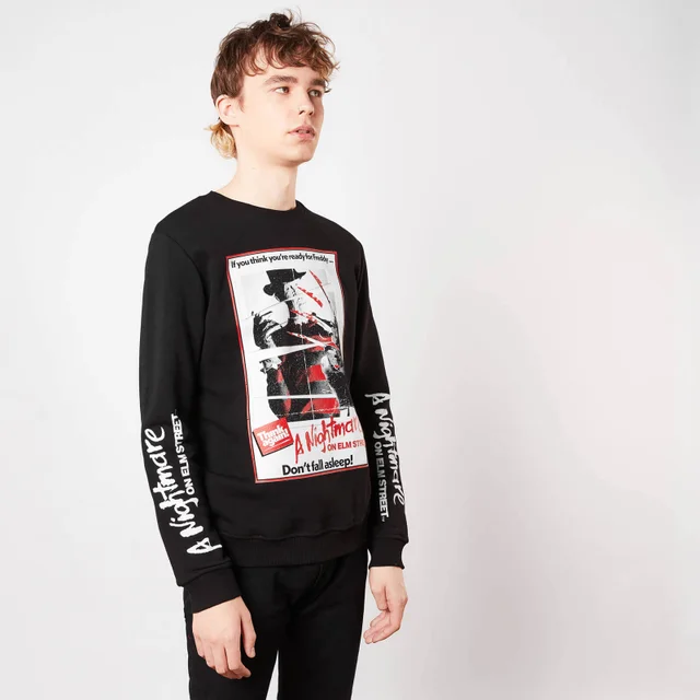 A Nightmare On Elm Street Don't Fall Asleep Sweatshirt - Zwart