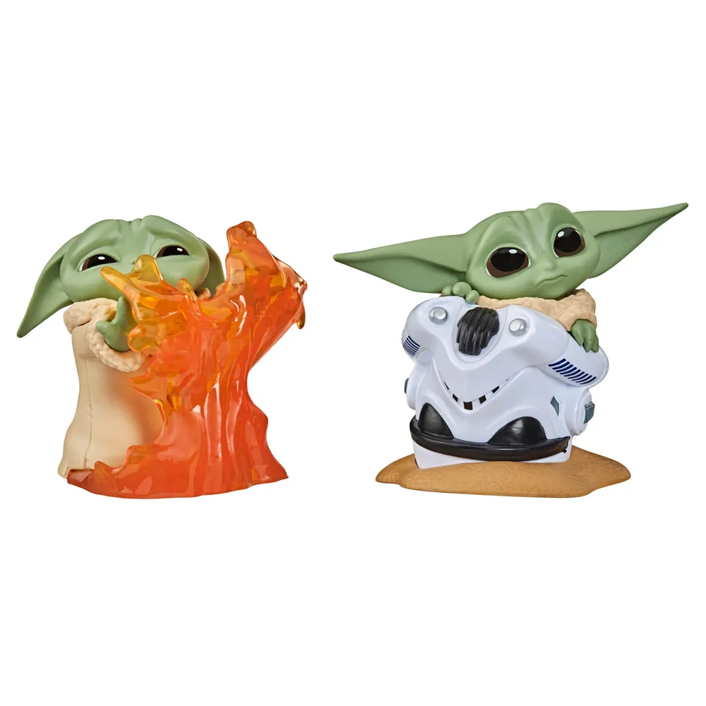 Hasbro Star Wars De Bounty Collectie De Kind Helm Verbergen Pose en Stoppen met Vuren Pose 2 Pack Figuren Afbeelding 1