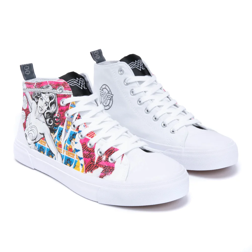 Akedo x DC Comics Wonder Woman High Top - White - UK 5 / EU 38 Afbeelding 1